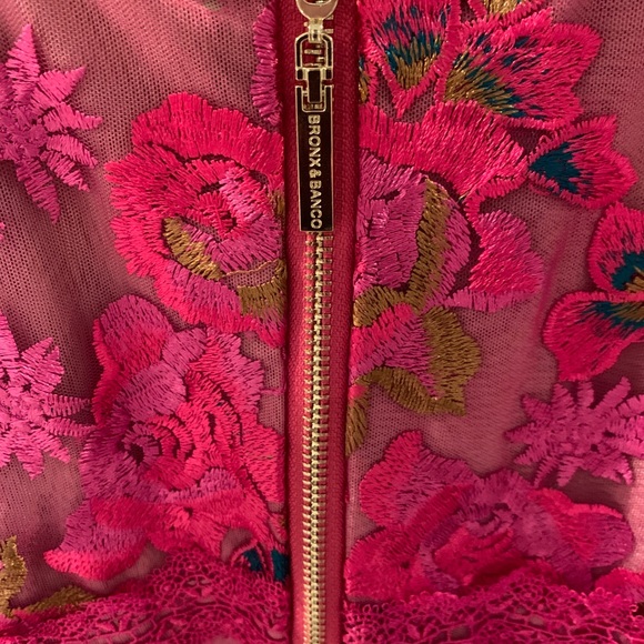 Bronx and Banco Eva midi Dress in Fuchsia - Picture 8 of 8